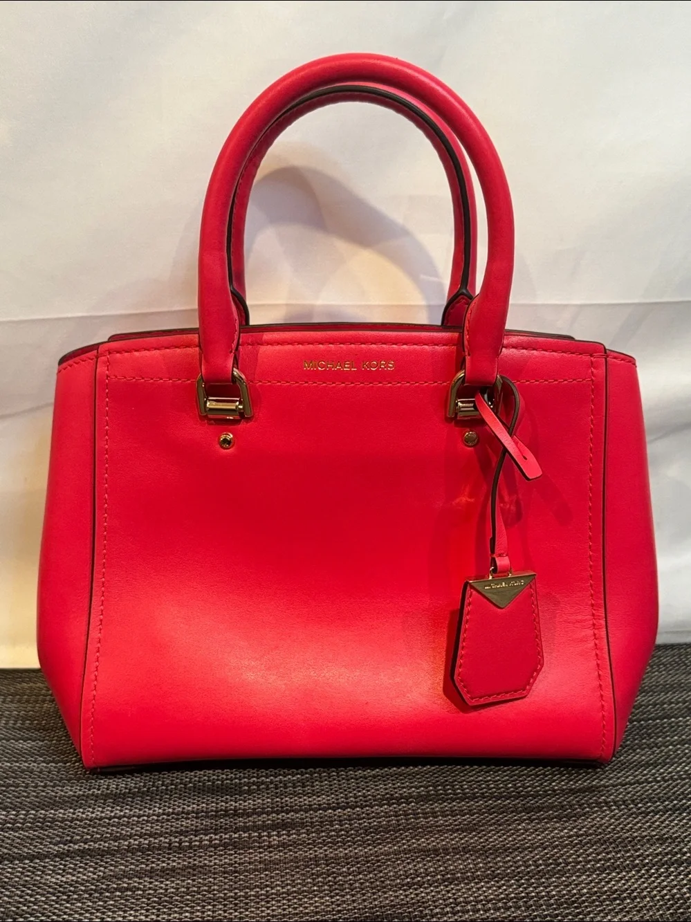 Michael Kors Benning Medium Leather Satchel